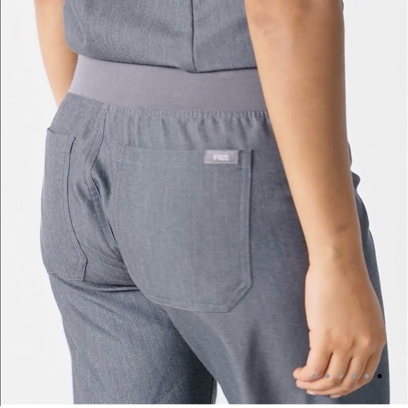 FIGS Technical Collection Straight-Leg Gray Teal Scrub Pants – XS - Picture 2 of 11